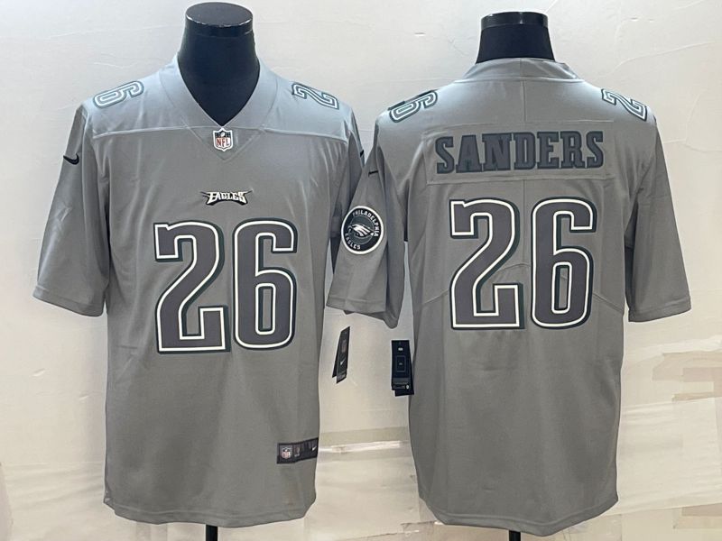 Men Philadelphia Eagles 26 Sanders Nike Atmospheric Gray style Limited NFL Jersey
